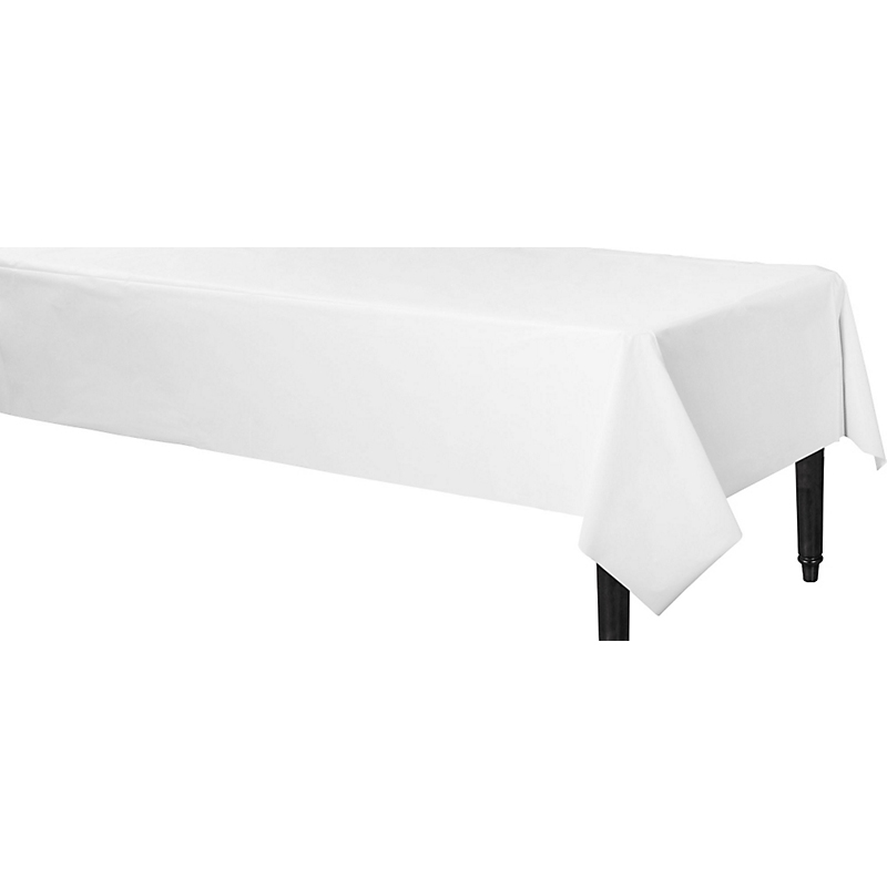  MANTEL PLASTICO 137 X 274 CM BLANCO GLAM 