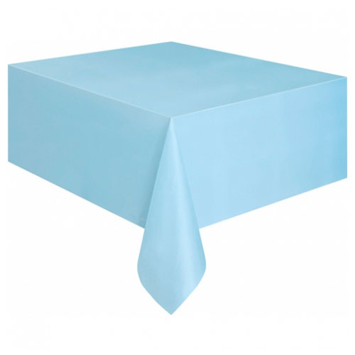  MANTEL PLASTICO 137 X 274 CM CELESTE GLAM 