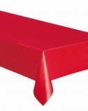  MANTEL PLASTICO 137 X 274 CM ROJO GLAM 