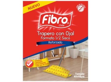  TRAPERO ABSORBENTE CELULOSA 40X40 C/OJAL FIBRO 