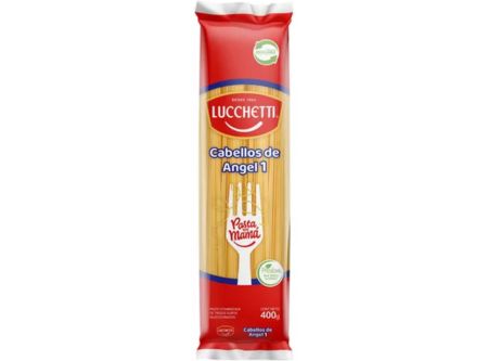  PASTA FIDEO 400 GR LUCCHETTI CABELLO/ANGEL LARG N1 
