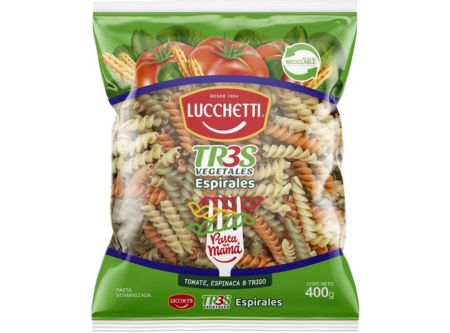  PASTA FIDEO 400 GR LUCHETTI ESPIRALES TRES 