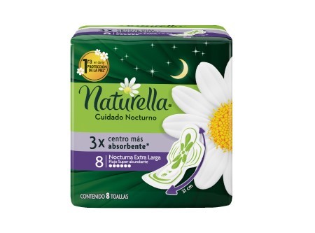  TOALLA HIG. NATURELLA NOCTURNA PQ X 8 UN 