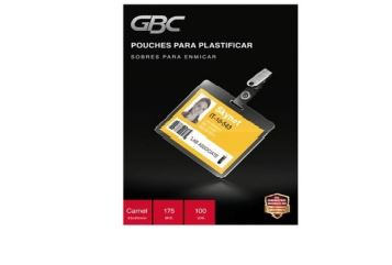  LAMINA TERMOL. T/CARNET 7 65X95 100UN 175MIC GBC 