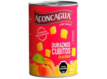  DURAZNO CUBOS 590 GR TARRO ACONCAGUA 