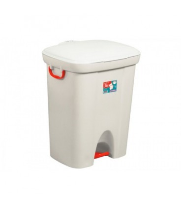  BASURERO C.TAPA 36 LT C/PEDAL BLANCO SAN REMO 