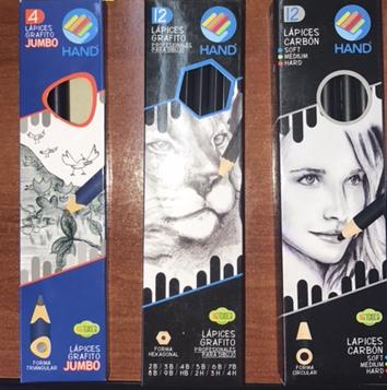  LAPIZ GRAFITO JUMBO 4 UND FORMA TRIANGULAR HAND 