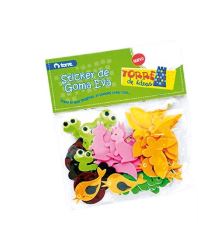  TORRE IDEAS STICKER BICHITOS DE GOMA EVA PTE X 85 