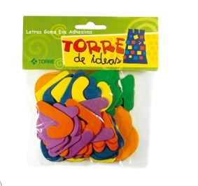  TORRE IDEAS LETRAS GOMA EVA ADHESIVA PTE 52 UN 