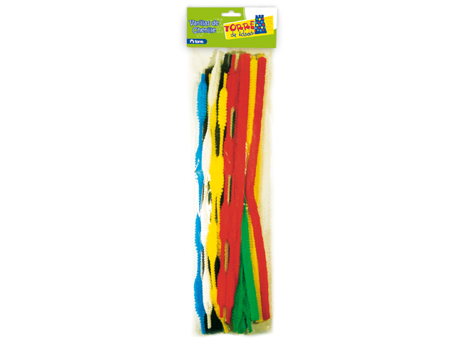  TORRE IDEAS VARILLAS CHENILLE SURTIDOS PTE X 25 U 