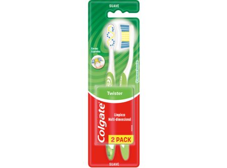  CEPILLO TWISTER 2 X 1 SUAVE COLGATE 