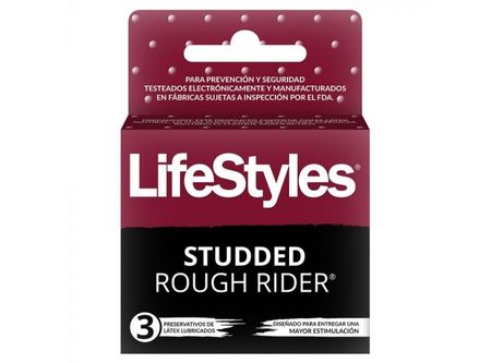  PRESERVATIVOS LIFESTYLES ROUGH RIDER X 3 