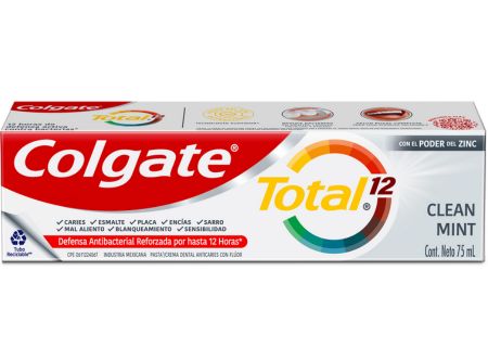  PASTA DENTAL 90 GR COLGATE TOTAL CLEAN MINT X1UN 