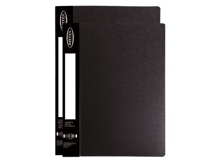  CARPETA C/FUNDA 20 FUNDAS CARTA ARTEL NEGRA 