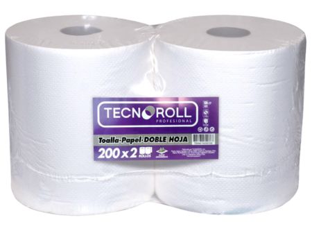  TOALLA PAPEL 2 ROLL 200 MT TECNOROLL H/DOBLE 