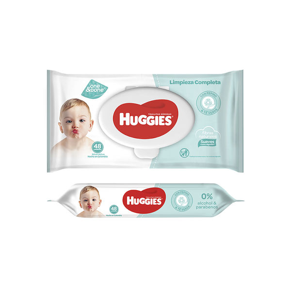  TOALLA HUMEDA X 48 UN HUGGIES CUIDADO 4 EN 1 