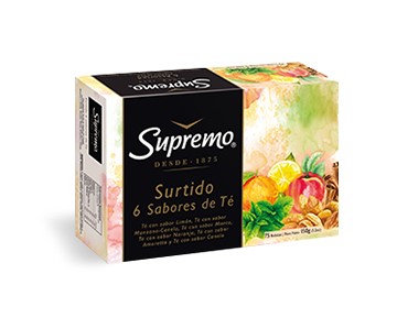  TE SUPREMO SURTIDO   X 75 BOLSITAS 6 SABORES 