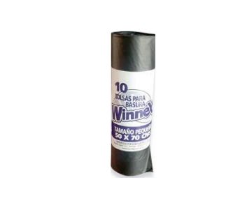  BOLSA BASURA 50 X 70 CM 10 UN WINNEX ROLLO 
