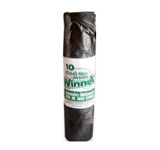  BOLSA BASURA 70 X 90 CM 10 UN WINNEX ROLLO 