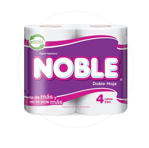  PAPEL HIG. 4 ROLLOS 23 MT H/D NOBLE ALMACENERO 