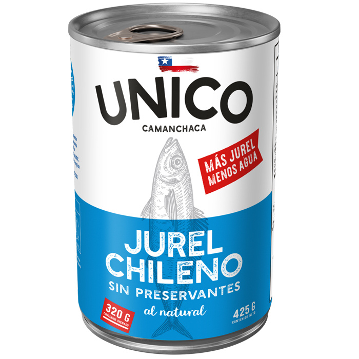  JUREL AL NATURAL 425 GR. UNICO CAMANCHACA 