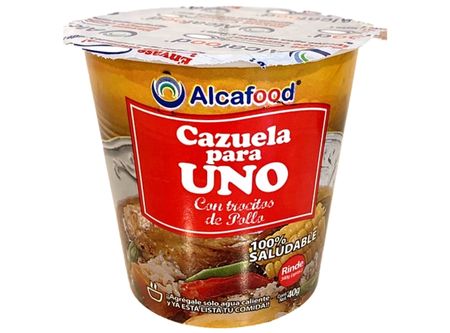  COMIDA P.UNO CAZUELA 40 GR T/POLLO ALCAFOOD 