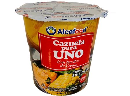  COMIDA P.UNO CAZUELA 40 GR T/CARNE ALCAFOOD 