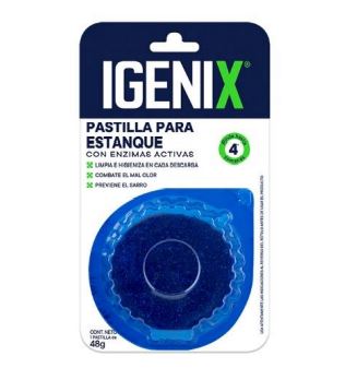  PASTILLA WC 48 GR IGENIX 1 UN AZUL ESTANQUE 