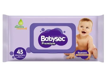  TOALLA HUMEDA X 45 UN BABYSEC PREMIUM 