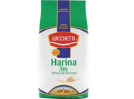  HARINA 1 KILO SIN POLVO LUCCHETTI 