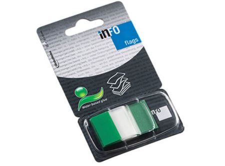  SEPARADOR DE PAGINA INFO NOTES VERDE 25X43 MM 