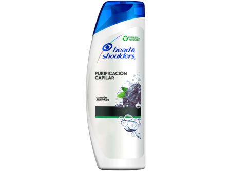  SHAMPOO 375 ML H&S CARBON ACTIVADO 