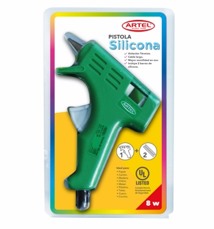  PISTOLA APLICAR SILICONA 8W 7.5MM ARTEL 