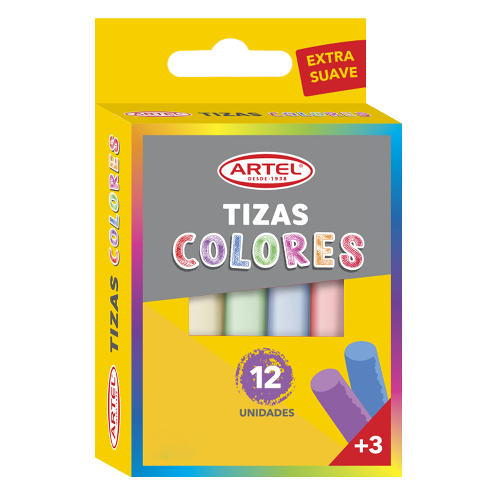  TIZA COLOR 12 UN. ARTEL 