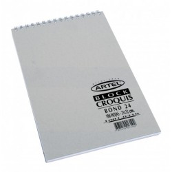  CROQUERA OFIC ESPIRAL 21X32 80 HJ ARTEL 