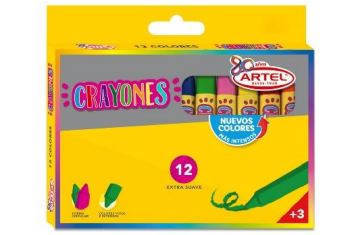  CRAYONES 12 COLORES ARTEL 