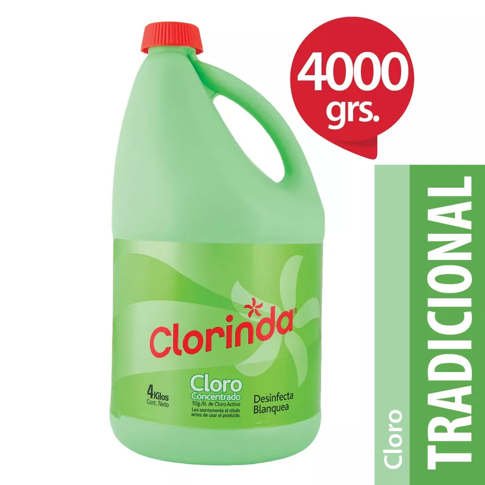  CLORO 4 LT CLORINDA ORIGINAL 