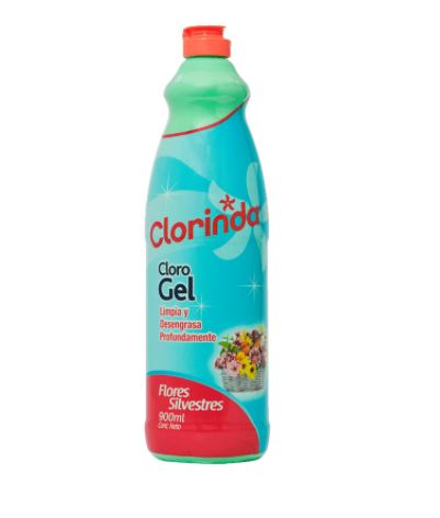  CLORO GEL 900 ML CLORINDA FLORES SILVESTRES 