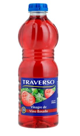  VINAGRE 250 ML TRAVERSO ROSADO 