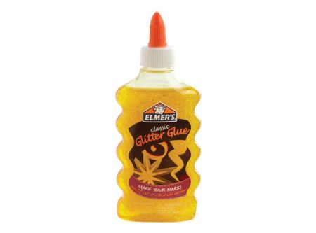  ADHESIVO COLA ESCOLAR 177ML ELMERS GLITTER AMAR*** 