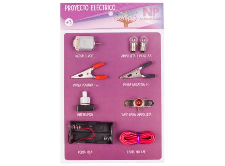  CIRCUITO ELECTRICO ESCOLAR 8 PIEZAS NP 