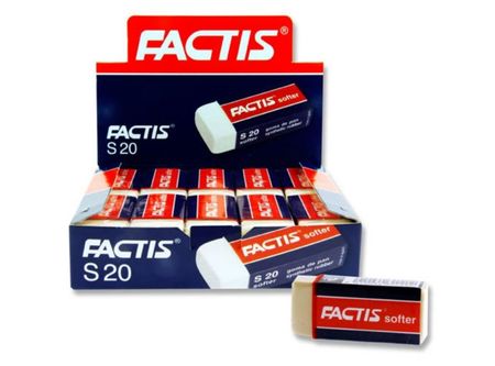  GOMA DE BORRAR MIGA FACTIS S20 C/FAJ.DP X 20 UND 