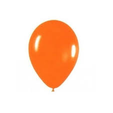  GLOBOS N 9 LISO X 25 UN KIKO NARANJA 