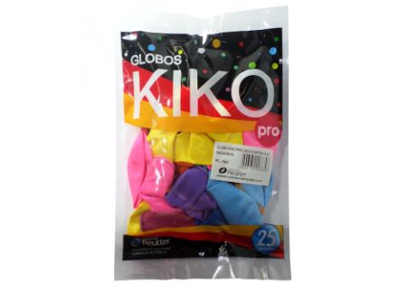  GLOBOS N 9 LISO X 25 UN KIKO SURTIDO 