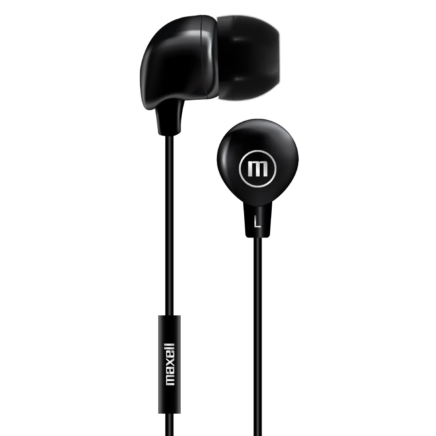  AUDIFONO P/CELULAR IN-BAX MAXELL C/MICROFONO NEGRO 