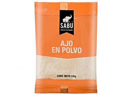 CONDIMENTO AJO EN POLVO 100 GR SABU 