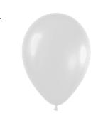  GLOBOS N 9 LISO X 50 UN BLANCO BALLOONS 