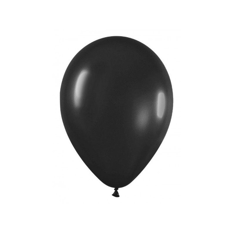  GLOBOS N 12 LISO X 50 UN NEGRO BALLOONS 
