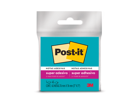  NOTA ADHESIVA 3M POST-IT 654 AZUL 45 HOJAS 