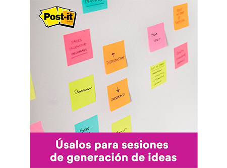  NOTA ADHESIVA 3M POST-IT 654 AMARILLO NEON 45HOJAS 